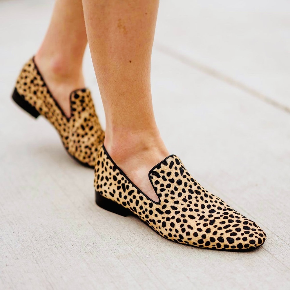 Poppy Barley cheetah print loafers